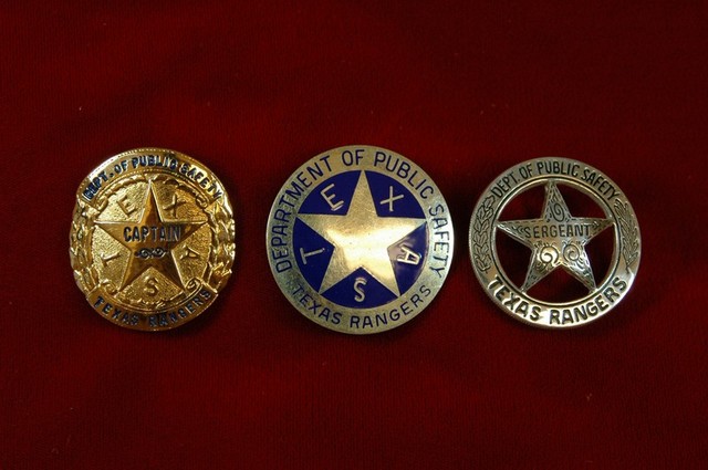 Senior Captain Texas Ranger Badge Belonging to Clint Peoples., Lot  #32470
